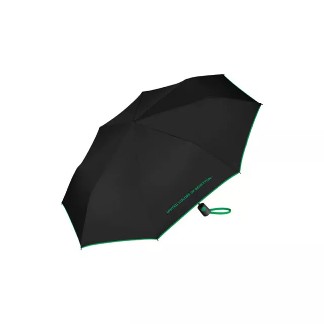 Petit parapluie pliant noir Benetton