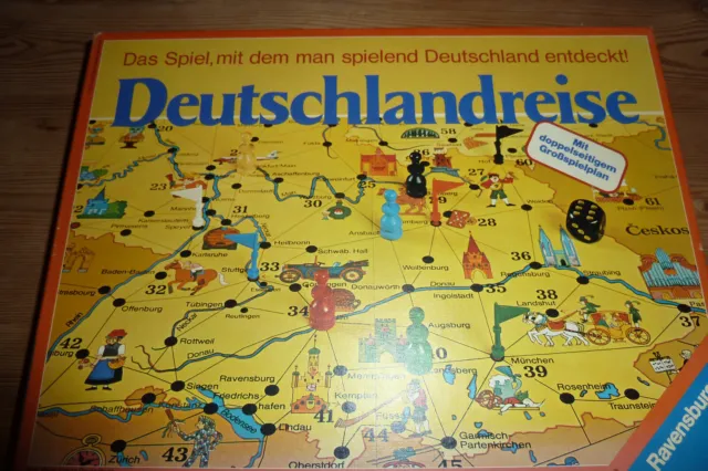Deutschlandreise - Ravensburger - Familienspiel - ab 8 Jahren - 2-6 Spieler
