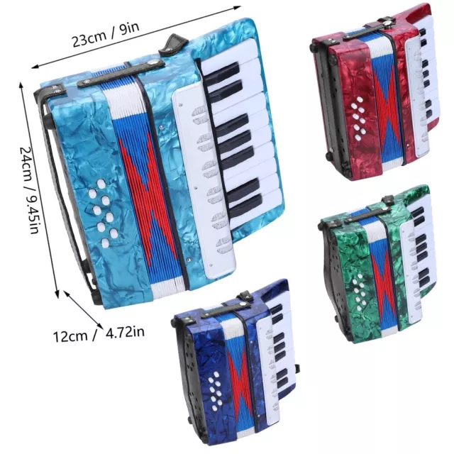 17 Key 8 Bass Piano Accordion Musical Instrument For Beginners Students-