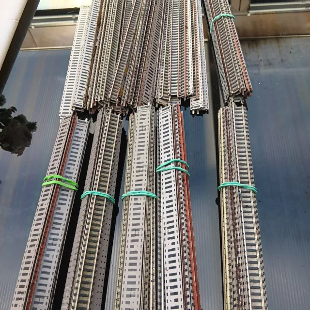 10 Fleischmann Schienen gerade Gleise 9100 Spur N 222 mm