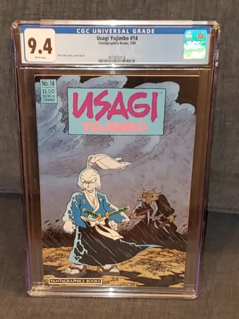 Usagi Yojimbo #14 CGC 9.4 NM WHITE 1989 Fantagraphics Books Comics ]