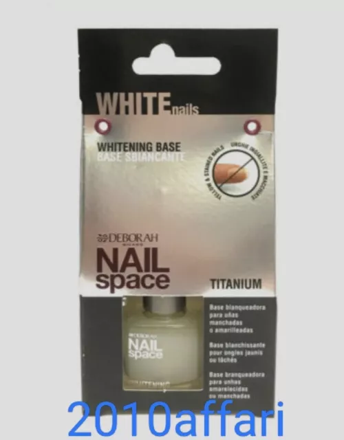 Deborah de Uñas Space Blanco Base Kit Tratamintno Blanqueo Profesional Titanium