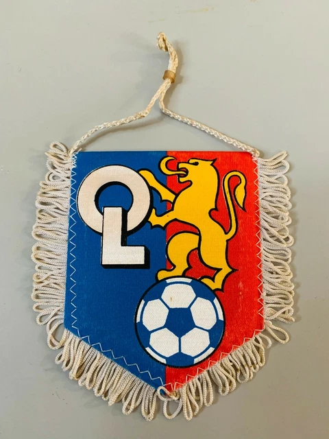 Fanion Vintage Olympique Lyonnais (OL) – Mini Maillot / Pennant, Club Français