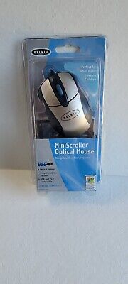 USB and PS/2 FREE SHIP Belkin New BELKIN MiniScroller Optical Mouse Model F8E882-OPT 