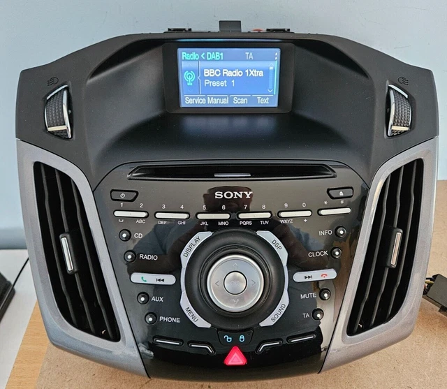 FORD FOCUS MK3 Sony Radio Ahu Dab Car Radio Cd Player & Display Cm5T