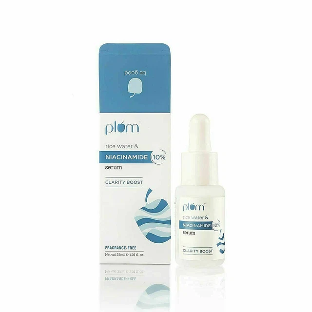 Suero facial de ciruela 10% niacinamida con agua de arroz para una piel clara y libre de manchas 15 ml