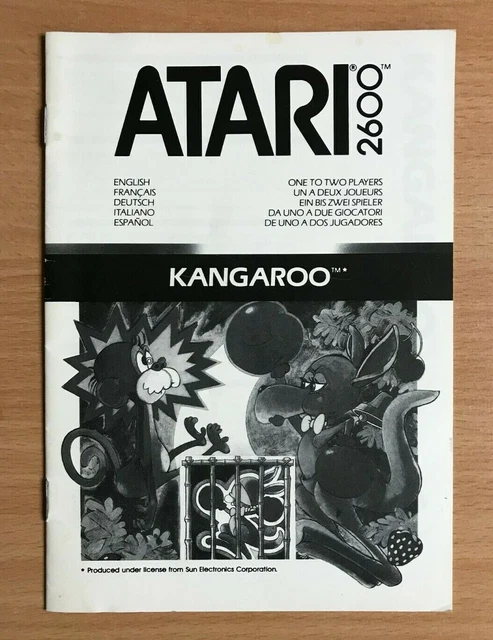 ATARI 2600 - KANGAROO - Instruction Manual