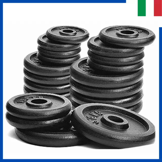 disco dischi ghisa 2 5 10 20 kg 25 mm pesi peso palestra per bilanciere manubri