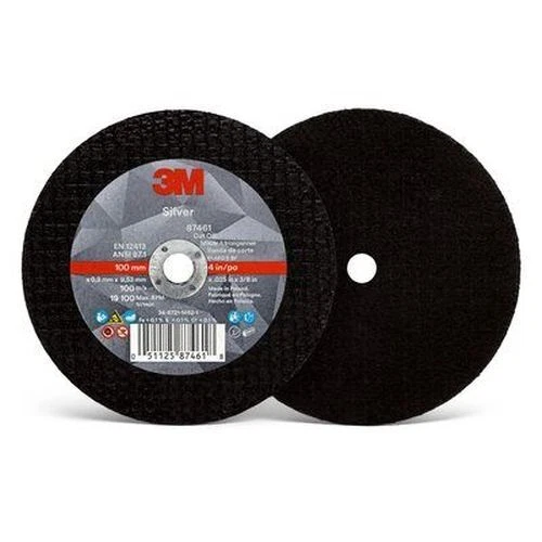 3M Silver Cut-Off Wheel 87461 T1 4 in x .035 in x 3/8 in-25EA