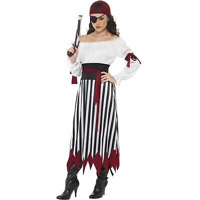 Donna Pirata Costume Halloween Abito per Festa Cappa e Spada Glam