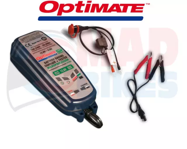 Optimate Lithium Battery Charger For Lithium LiFePO4 Motorcycle Batteries 0.8A