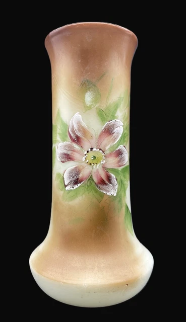 vintage old flowerbase Hand-painted flower vase France old vintage