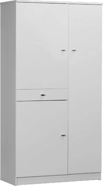 SARMOG Mobile bagno 3 Ante / 1 Cassetto in legno 77x34x147h cm Bianco 322BL