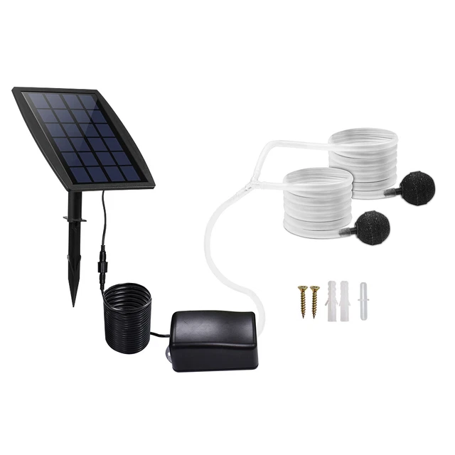 Solar Air Pump Kit Aquarium Aeration Pump Outdoor Fishing Aeration Pump Small