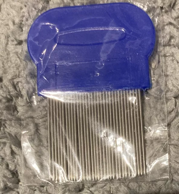 Nit Lice Eggs Removal Comb Ultra Fine Metal Teeth Clean Head Hair Pet Flea Comb