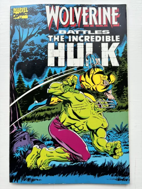 Wolverine Battles The Incredible Hulk (Marvel Comics 1989)