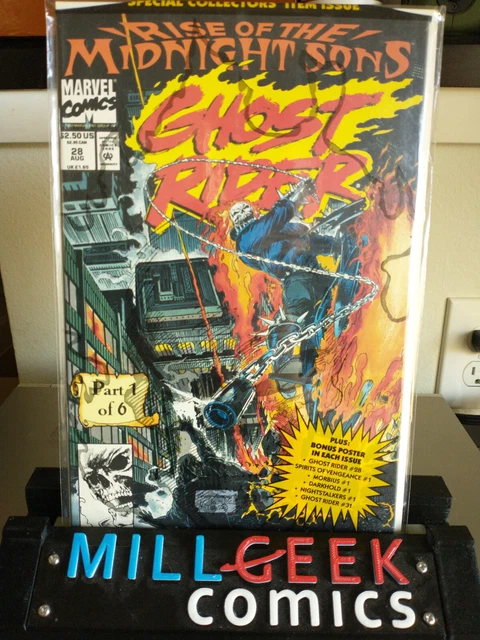 GHOST RIDER #28 1992 Marvel Comics 1st App Lilith Midnight Sons Suns MCU