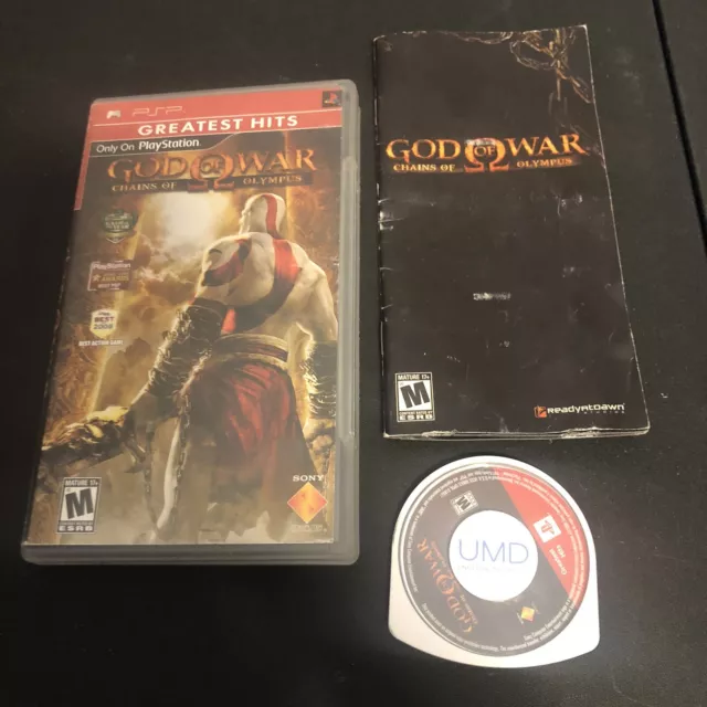 God of War Chains of Olympus GH Clear UMD Sony PSP Disc/Cartridge Only  711719865322