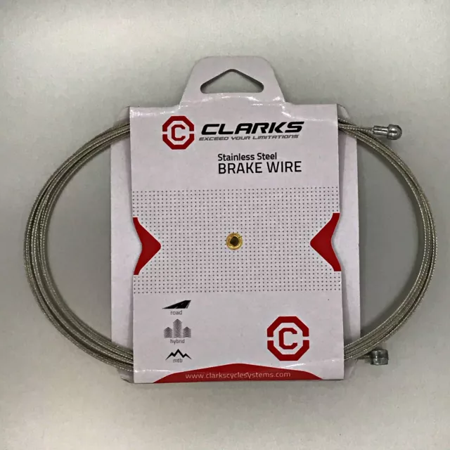 Clarks Bicycle Brake Cable Inner (Road or MTB) —AUS STOCK— Bike Stainless Steel