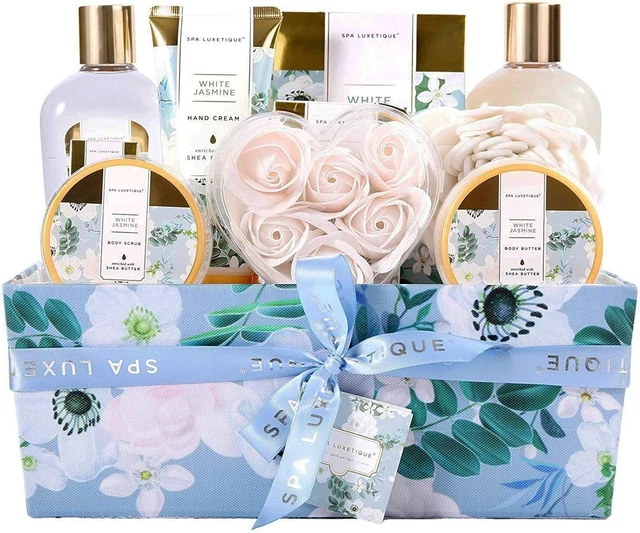 Spa Luxetique Set Bagnoschiuma Donna al Gelsomino da 12 Pezzi Confezione Regalo