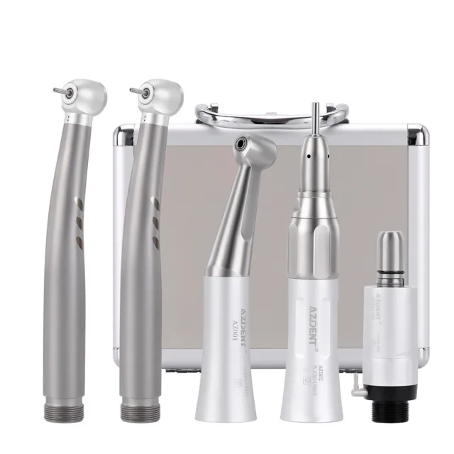 NSK Style Dental Low Speed High Speed LED/Non-LED Light Handpiece 4/2 Hole Set 2