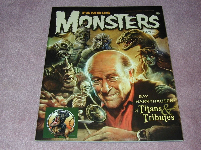 FAMOUS MONSTERS # 271, Ray Harryhausen cover, Doctor Who - STICKER version