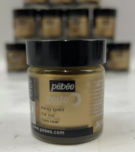 Hoja líquida metálica líquida dorada Pebeo Gedeo 30 ml - oro rey