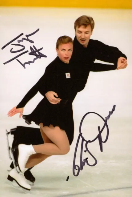 Torvill & Dean Hand Signed 6x4 Photo Olympic Ice Skating Dancers Autograph + COA