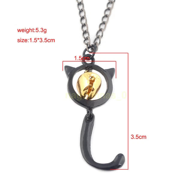 Cat Noir Costume Kids Gold Anime Ladybug Necklace Fox Tail Rena
