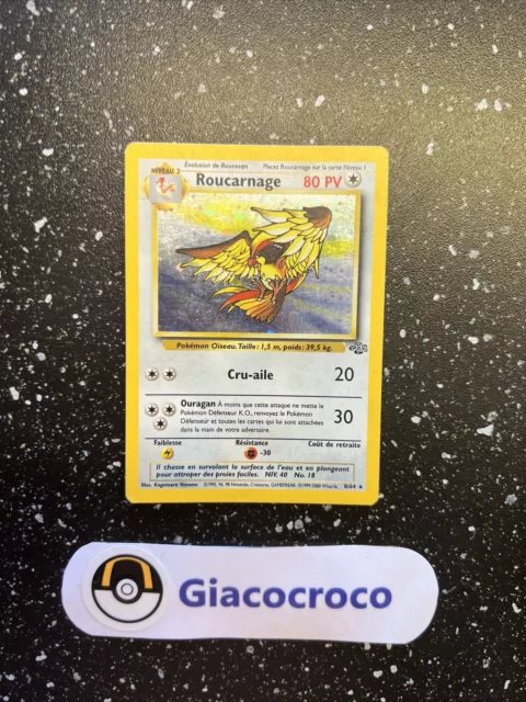 Pokemon Card Rocarnage Holo 8/64 French Jungle Wizard Vf Fr Holographic