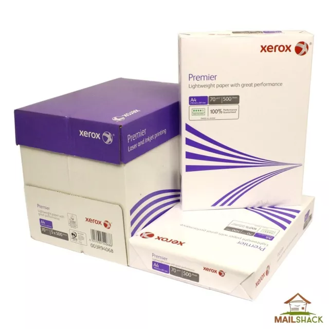 XEROX A4 White Paper 70gsm Premier Colour Laser & Inkjet Printer 500 Sheets Ream