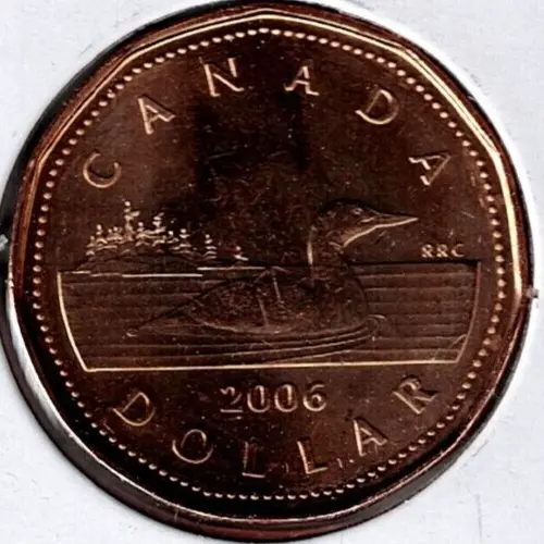 2006 Canada Brilliant Uncirculated One Dollar Loonie Coin!