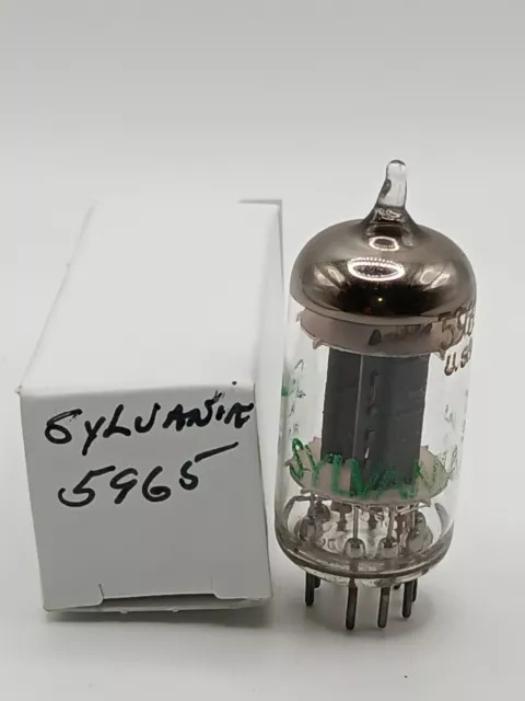 5965 Vacuum Tube Sylvania Double Triode Tube 5965A E180CC. 12AT7 ECC88. Tested.