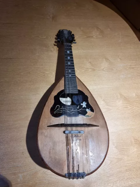 Vintage Neapolitan Mandolin By Giovanni De Meglio Di Vinc, 1910