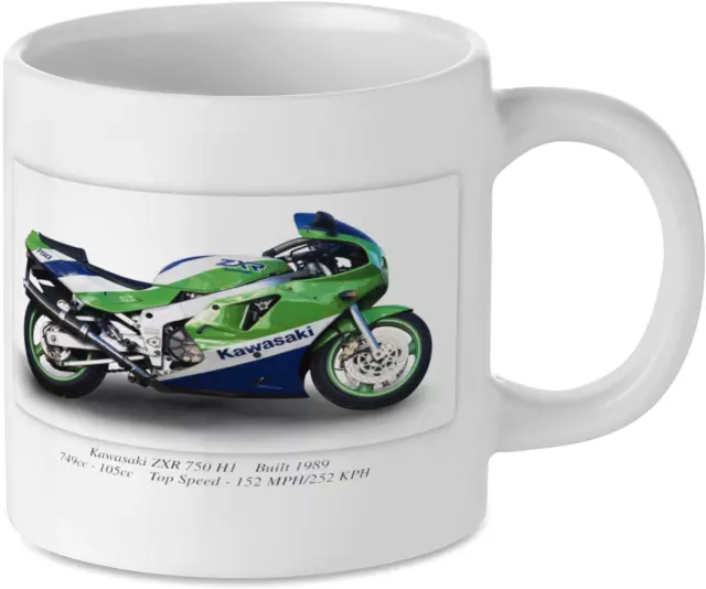 Kawasaki ZXR 750 H1 Motorcycle Motorbike Tea Coffee Mug Gift Printed UK