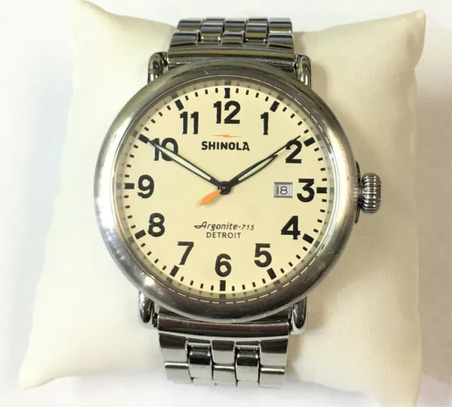 SHINOLA Argonite 715 DETROIT Stainless Steel Watch