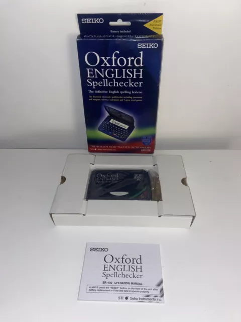 Seiko ER1100 - Oxford English Spellchecker Crossword Solver/Calculator/Games