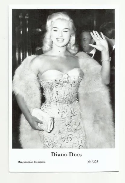 (Bx21) Diana Dors Photo Card (64/205) Filmstar  Pin Up Movie Glamor Girl