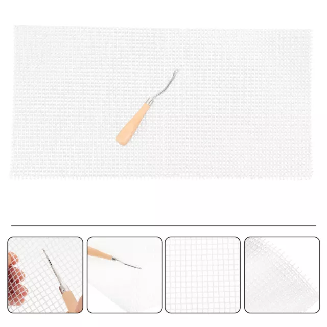 Teppichnetzgewebe DIY-Stickset Strickwerkzeuge Stricken Häkeln Garn