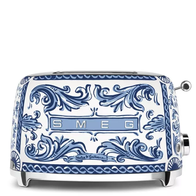 SMEG Dolce & Gabbana Blu Mediterraneo Two Slice Toaster - LIMITED EDITION