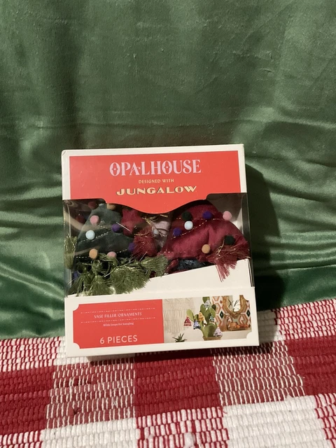 BRAND NEW! Opalhouse Designed Jungalow Vase Filler Ornaments Trees w/Tassels