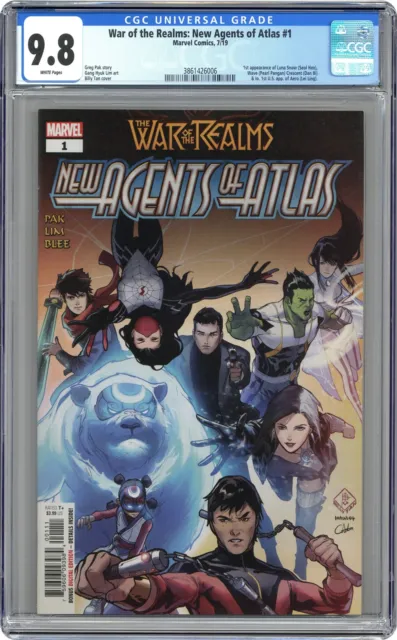 War of the Realms New Agents of Atlas 1A Tan CGC 9.8 2019 3861426006