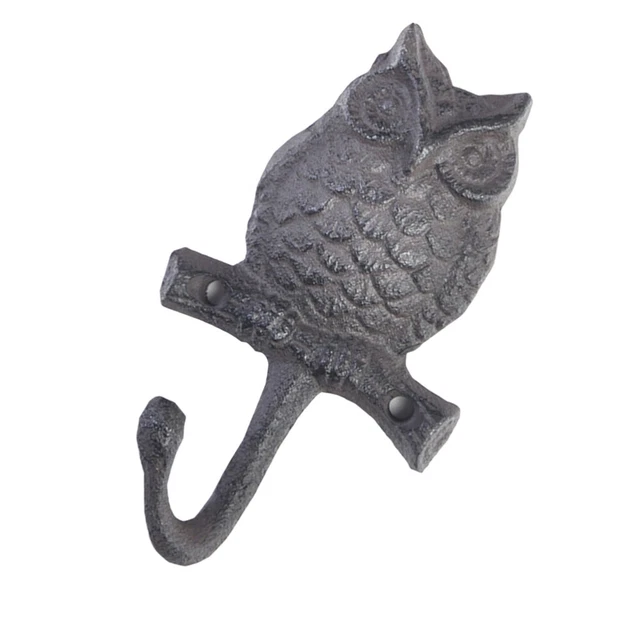 1pc Owl Shape Hook Hat Wall Hooks Hanging Coat Hook Stainless Steel Door Hanger