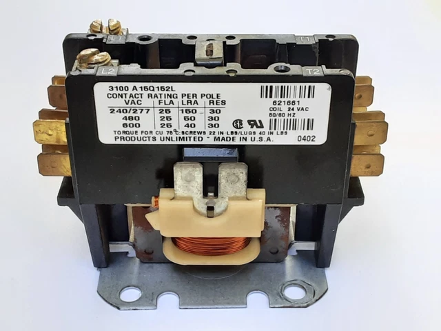3100A15Q152L Nordyne Miller Intertherm 24V Contactor Relay 621661