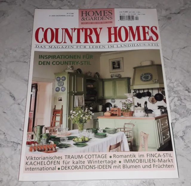 Country Homes 4/2000 Magazin Leben im Landhaus-Stil Viktorianisches Cottage Deko