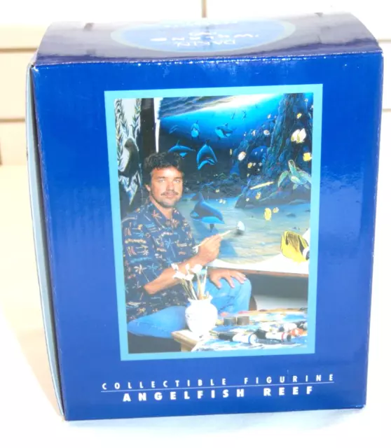 Dakin Artist Collection Wyland California Angelfish Reef Figurine Sculpture NEW