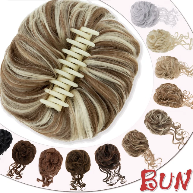 CLAW JAW CLIP on in Messy Bun Hair Piece Extension Scrunchie Updo Hair CLAW JAW CLIP on in Messy Bun Hair Piece Extension Scrunchie Updo Hair