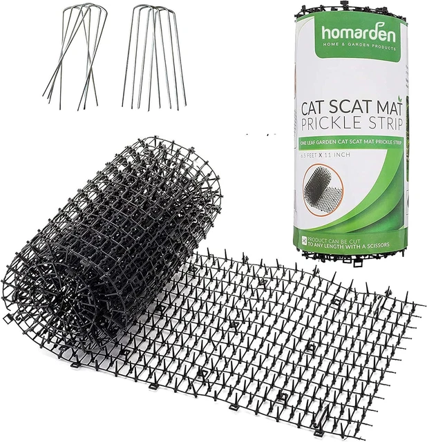 Homarden Cat Repellent Outdoor Scat Mat 6.5 ft - Deterrent Scat Mats for Cats -