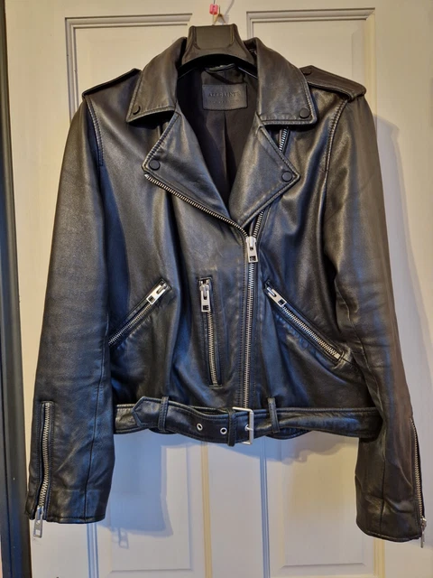 All saints bleeker leather jacket hotsell