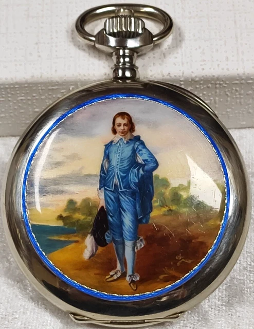 Montre De Poche Chronographe Vintage D. I Marcuson Bros & Asher - Birmingham, Années 1870 - Mécanique Manuelle - Cadran émaillé